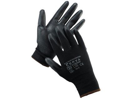 Rukavice nylonové čierne Bunting vel. 8"