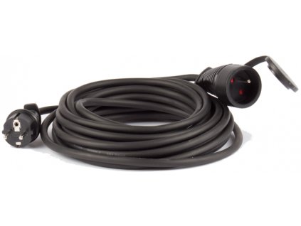 Predlžovací kábel 25m 230V - čierna guma