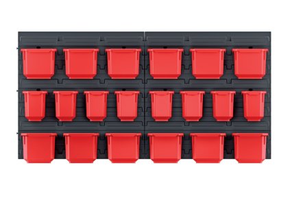 Závesný panel s 20 boxy na náradie ORDERLINE 800 x 195 x 400 mm