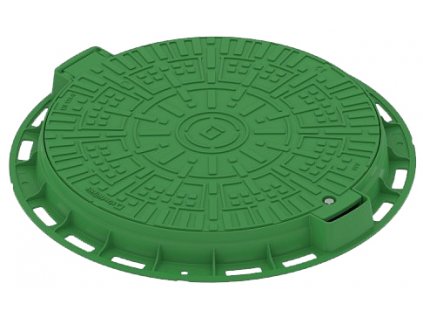 Poklop plastový VODALAND A15 okrúhly 800 mm zelený