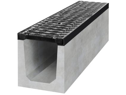 odvodnovaci betonovy zlab bielbet b125 litinova mriz 1000 x 200 x 250 mm