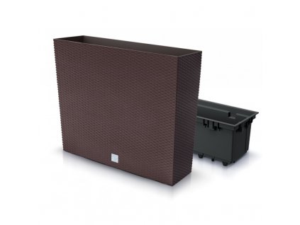 Truhlík vysoký RATO CASE s vkladom hnedá 58 x 18 x 49,8 cm