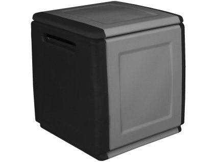 Úložný box LINEA CUBE 130 l sivočierny
