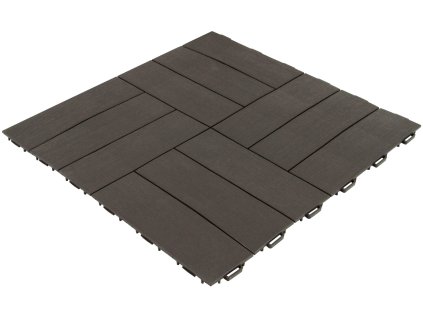 Dlaždice Wood design hnědá 56,3 x 56,3 x 1,3 cm 02