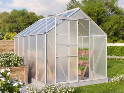 Skleník VITAVIA TARGET 6200 PC 4 mm strieborný