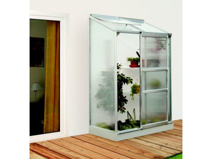Skleník VITAVIA IDA 900 PC 6 mm strieborny
