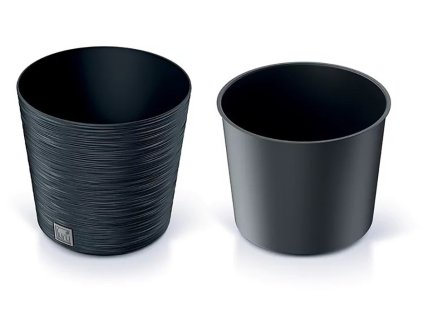 Kvetináč FURU ROUND 25 cm antracit