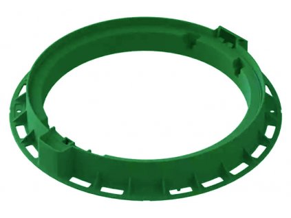 Rám pre okrúhly plastový poklop VODALAND A15 800 mm zelený