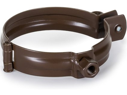 Objímka M10 pre odkvapový zvod EVROMAT 100 mm pozinkovaná lakovaná RAL 8017 hnedá
