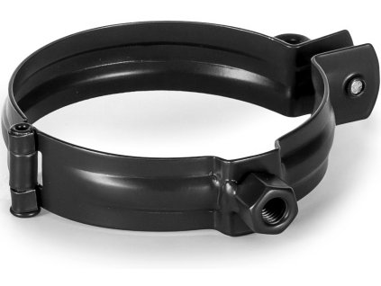 Objímka M10 pre odkvapový zvod EVROMAT 80 mm pozinkovaná lakovaná RAL 9005 čierna