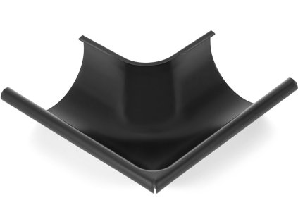 Roh vonkajší pre odkvapový žľab EVROMAT 250 mm pozinkovaný lakovaný RAL 9005 čierny