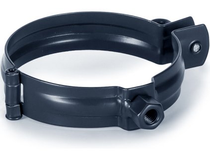 Objímka M10 pre odkvapový zvod EVROMAT 80 mm pozinkovaná lakovaná RAL 7016 antracit