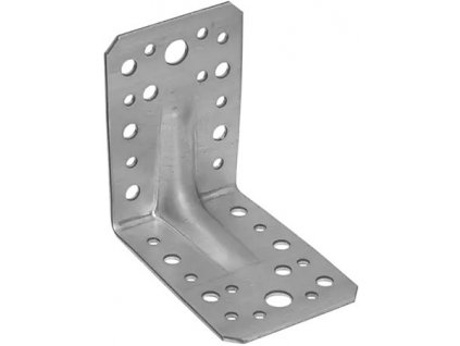 Uholník KP 1 s prelisom 90 x 90 x 65 x 2,5 mm pozinkovaný 1 ks