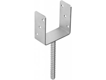Pätka stĺpa PS 120U 121 x 120 x 60 x 4 mm pozinkovaná 1 ks