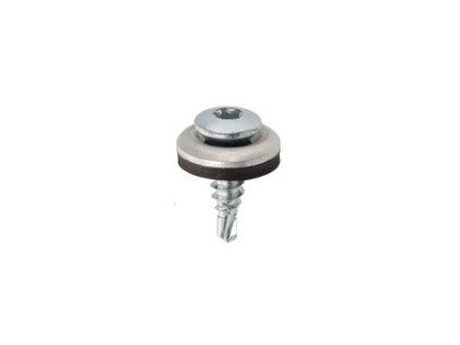 Klampiarska skrutka 4,8 x 19 mm lakovaná RAL - Torx 20 s EPDM (plech-drevo)