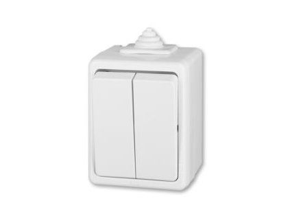 Vypínač dvojitý PRAKTIK IP44 3553-05929 B