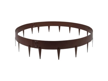 Kovový okraj stromov Hornval (3 diely) hnedý - ⌀ 90 cm, výška 17,5 cm