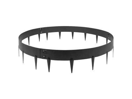 Kovový okraj stromov Hornval (3 diely) sivý - ⌀ 90 cm, výška 17,5 cm
