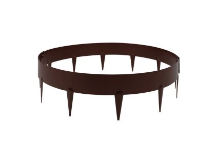 Kovový okraj stromov Hornval (2 diely) hnedý - ⌀ 60 cm, výška 17,5 cm