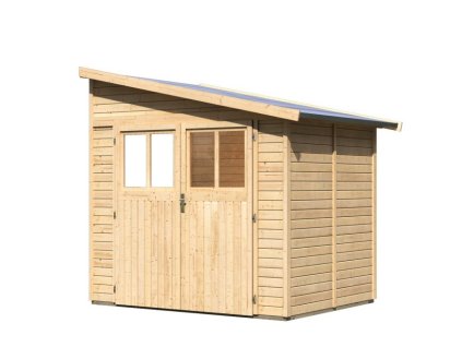 Drevený záhradný domček KARIBU BOMLITZ 2 68357 natur