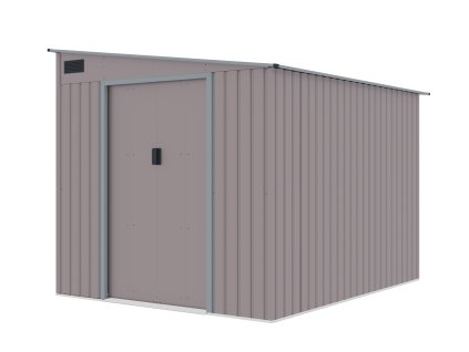 Kovový záhradný domček WANDHAUS 78 warm grey