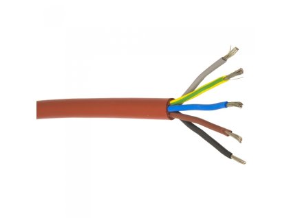 Silikónový kábel HARVIA SIHF 5 x 2,5 mm / 3 m pre prepojenie ovládača a pece