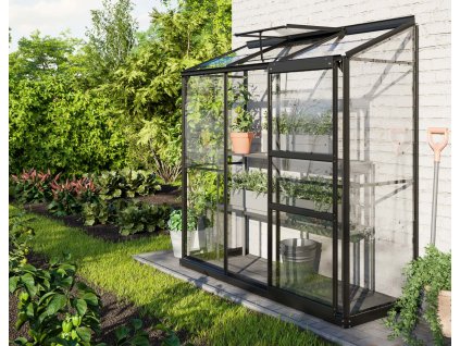 Skleník VITAVIA IDA 1300 číre sklo 3 mm čierny