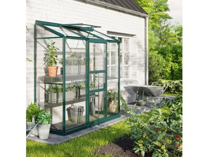 Skleník VITAVIA IDA 1300 číre sklo 3 mm zelený