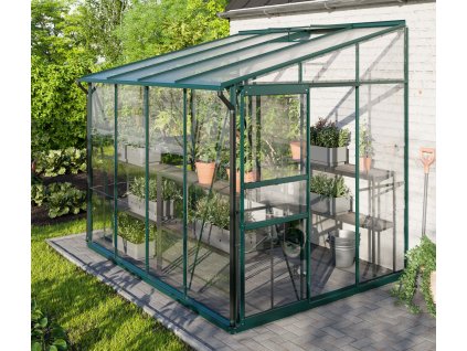 Skleník VITAVIA IDA 5200 číre sklo 3 mm + PC 6 mm zelený