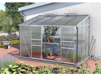 Skleník VITAVIA IDA 6500 PC 6 mm strieborný