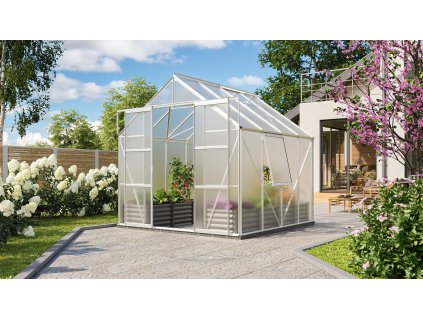 Skleník VITAVIA URANUS 6700 PC 4 mm strieborný