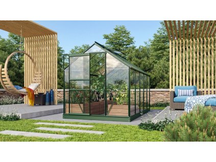 Skleník VITAVIA VENUS 6200 číre sklo 3 mm zelený