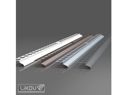 21421 balkonovy profil rohovy bily 2 m