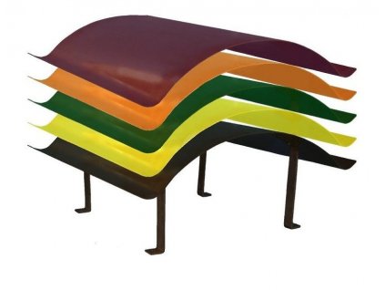 KOMÍNOVÁ STRIEŠKA pozinkovaná + farba RAL 1000 x 700 mm