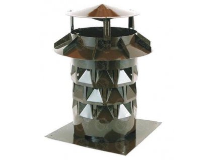 Komínová hlavica EKON so základňou 180 mm nerezová