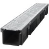 odvodnovaci plastovy zlab bielbet a15 pozinkovana mriz 1000 x 130 x 105 mm