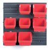 Závesný panel so 7 boxy na náradie ORDERLINE 400 x 110 x 400 mm