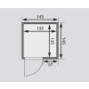 Fínska sauna KARIBU SANDRA pre interiér 145 x 145 x 187cm