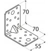 Uholník KP 4 s prelisom 70 x 70 x 55 x 2,5 mm pozinkovaný 1 ks