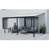 Hliníková pergola LANITPLAST WALL 43 antracit + opál PC