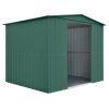 87688 12 kovovy zahradni domek globel 108 se stresnim oknem zeleny