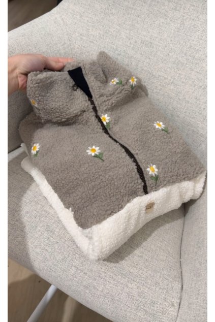 Hřejivá mikina Kopretinky krémová