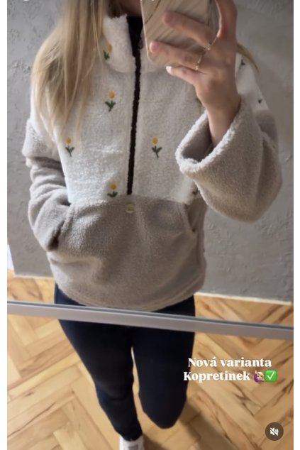 Hřejivá mikina Kopretinky