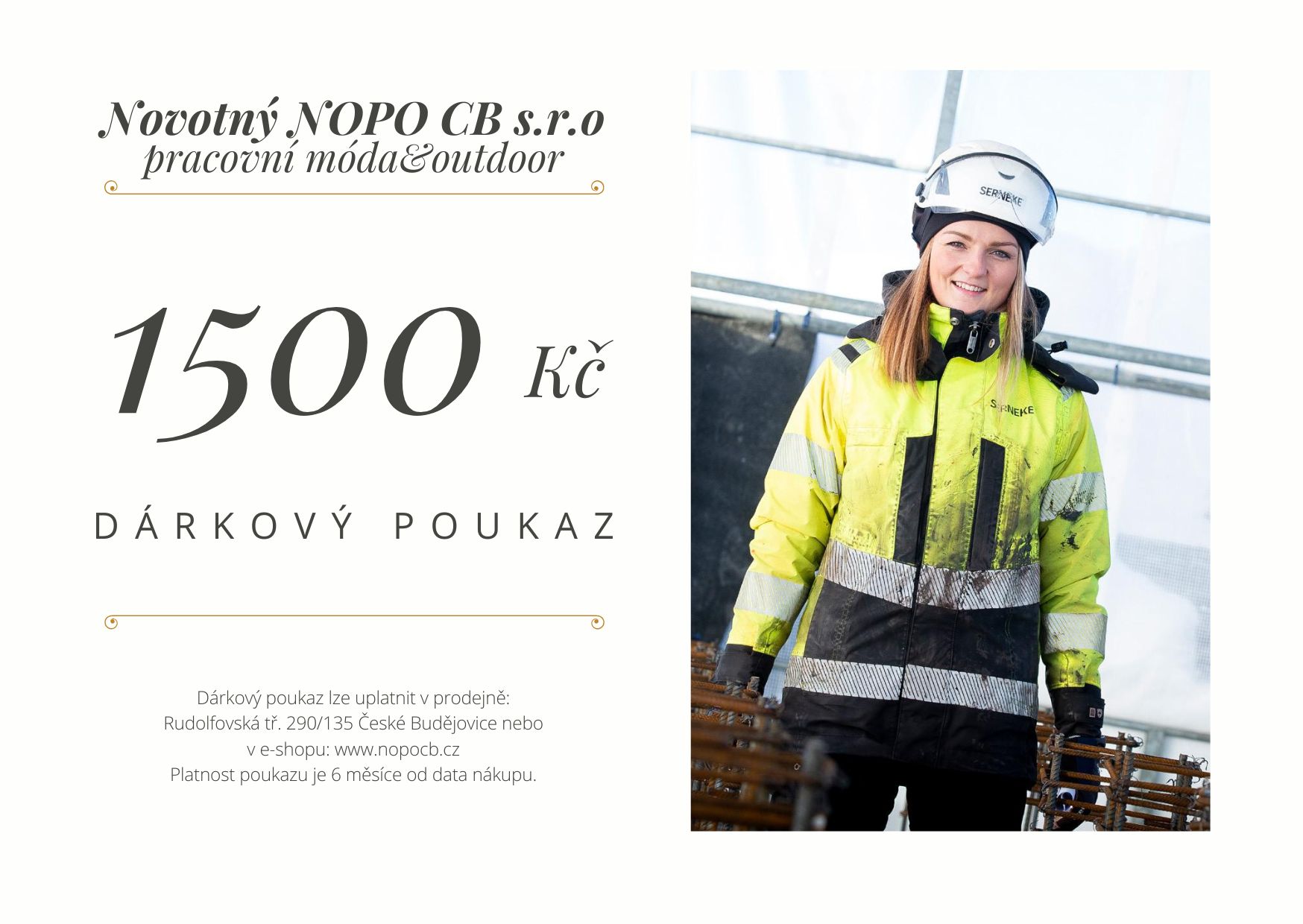 Dárkový poukaz 1500 Kč