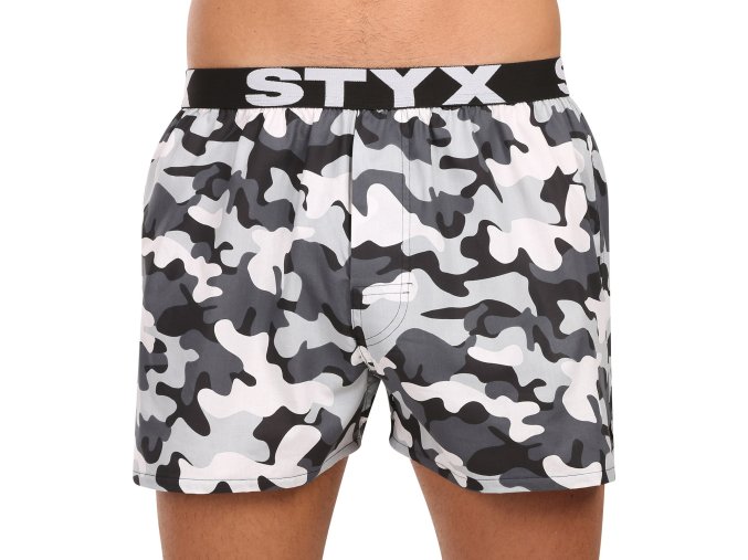 panske trenky styx art sportovni guma maskac sedy b1952