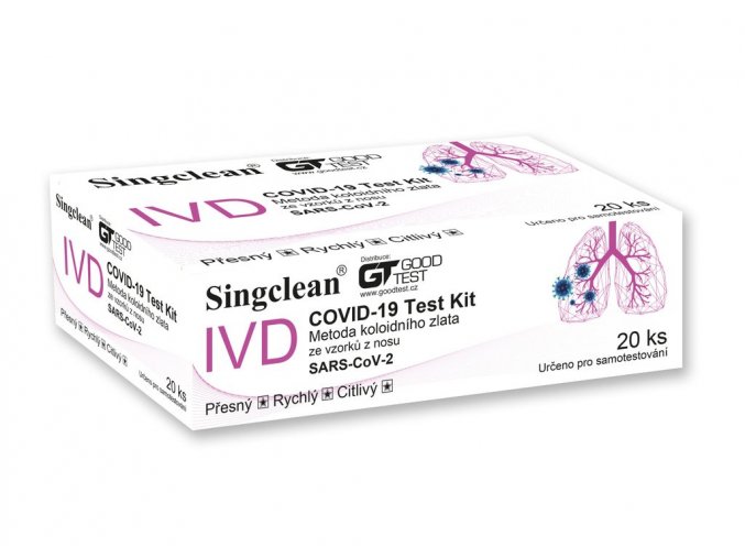 Hangzhou Singclean COVID-19 Antigen Test Kit z nosu 20 ks