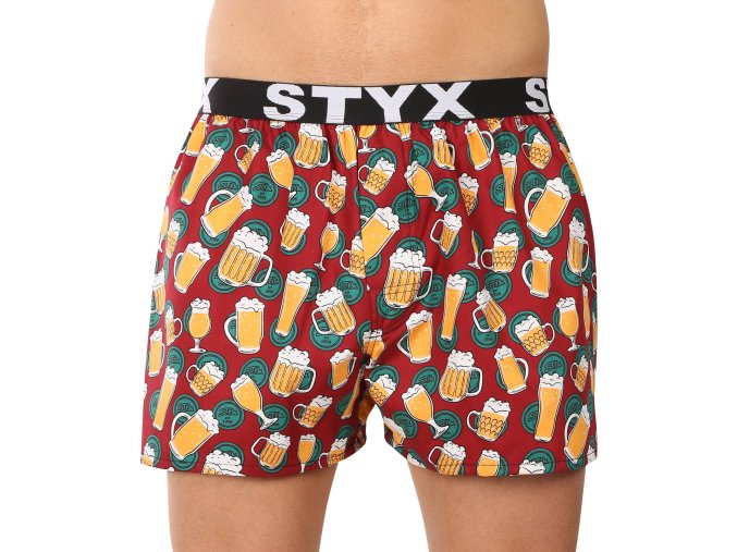 panske trenky styx art sportovni guma pivo b1855