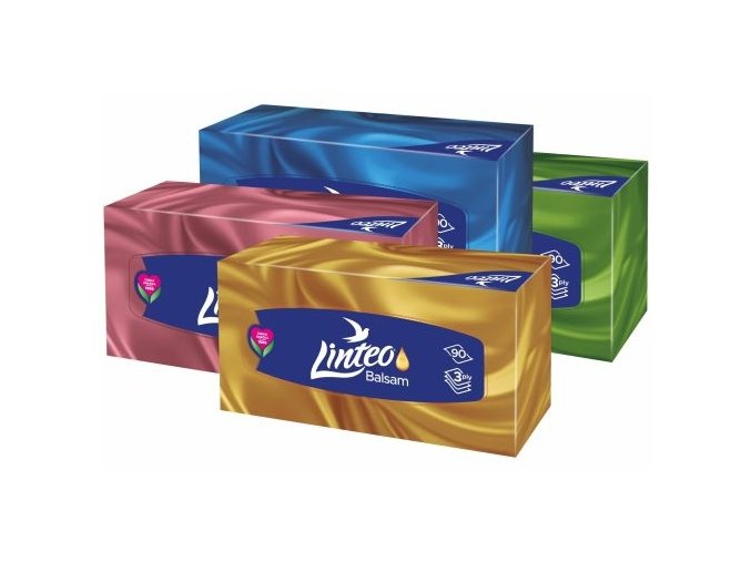 Papírové kapesníky v krabičce 90ks, 3 vrstvé