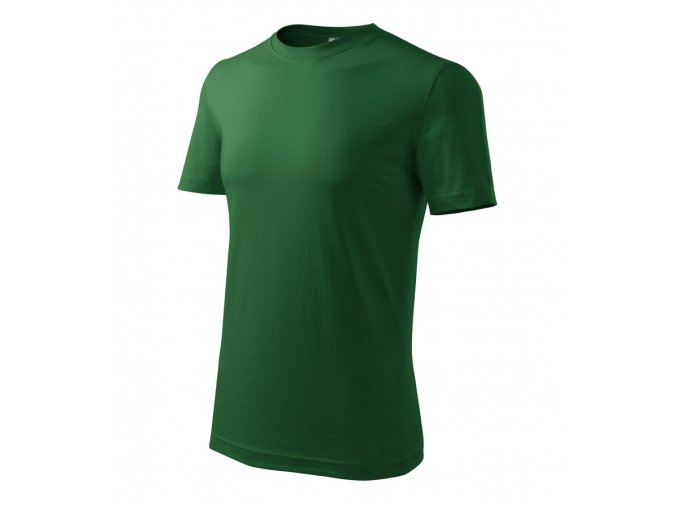 TEESTA tričko bavlnené tmavo zelené