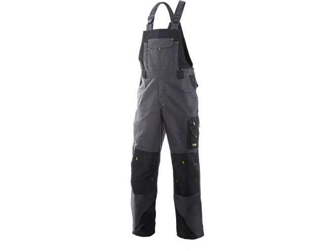 SIRIUS TRISTAN pánske nohavice s trakmi šedo-zelené